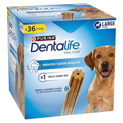 DENTALIFE Oral Care Large Dog Dental Chicken Treats for Dog - 36 stk x 2