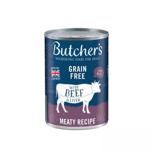 Butcher's Beef & Liver in Jelly Dog Food Can ( 400g x 12 )