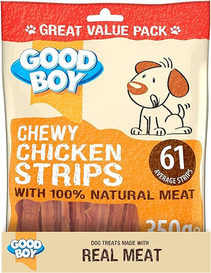 Good Boy Chewy Chicken Strips - (350g x 6)