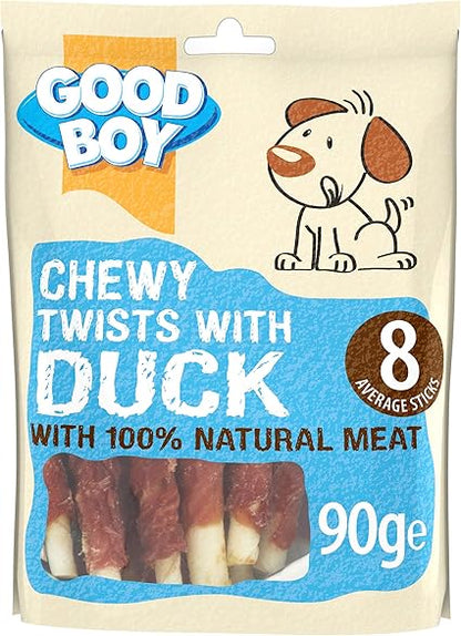 Good Boy Pawsley Deli Chewy Twists Duck - ( 90g x 10 )