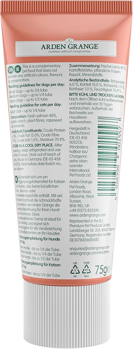 Arden Grange Tasty Salmon Treat -  ( 75g x 12 )