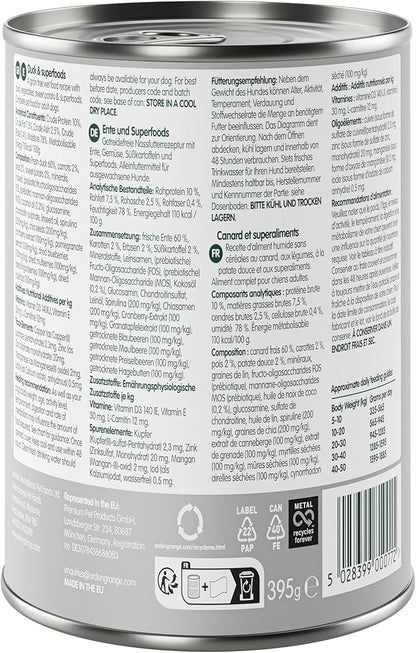 Arden Grange Adult Dog Grain Free Duck & Superfoods (395g x 6)