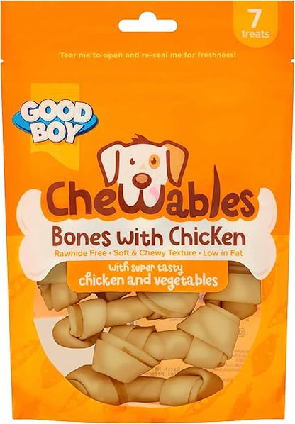 Good Boy Chewables Chicken Mini Bones ( 7pk x 10 )