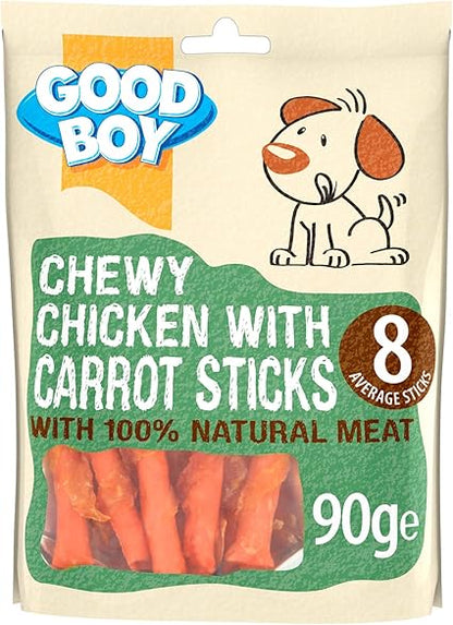 Good Boy Chewy Chicken & Carrot Sticks - ( 90g x 10 )