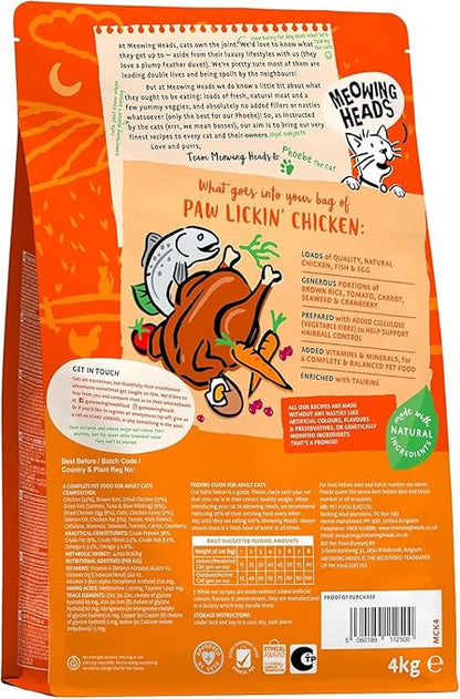 Meowing Heads Paw Lickin Chicken ( Formally Hey Good Looking) - 4kg