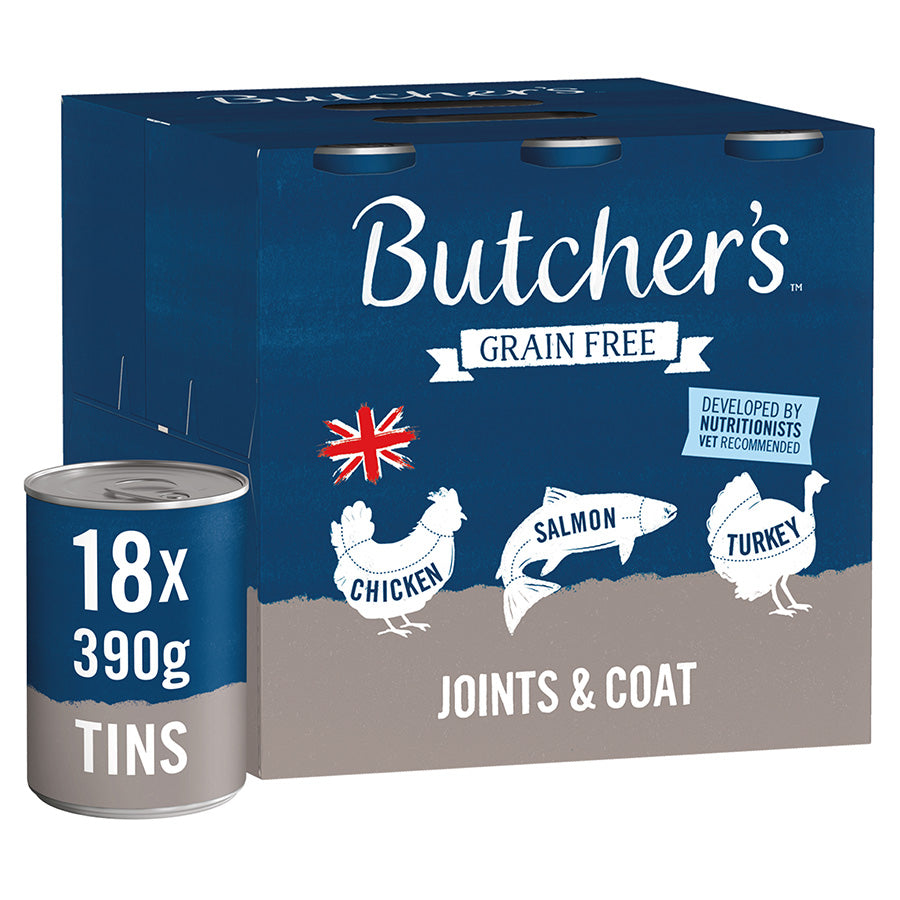 Butcher's Joints & Coat Dog Food Cans - 18 x 390g