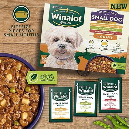 Winalot Pouch Small Dog Chunks in Gravy (12 Pk x 100g) x 4