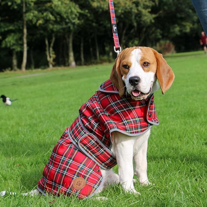 Ancol Heritage Coat Red Tartan Dog Coats - ( XS - XL )
