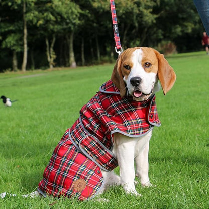 Ancol Heritage Coat Red Tartan Dog Coats - ( XS - XL )