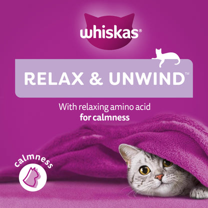 Whiskas Relax & Unwind Cat Treats - Whiskas Treats for Cats( 45g × 8 )