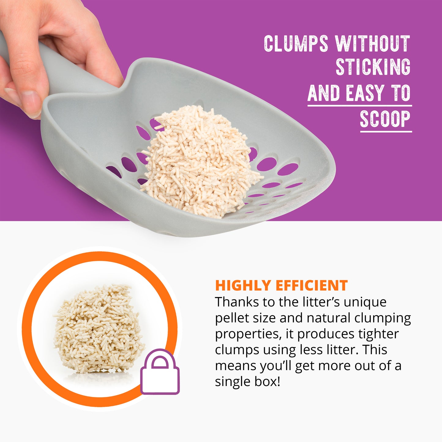 Catit Go Natural Pea Husk Clumping Litter Lavender Cat Litter , 5.6kg