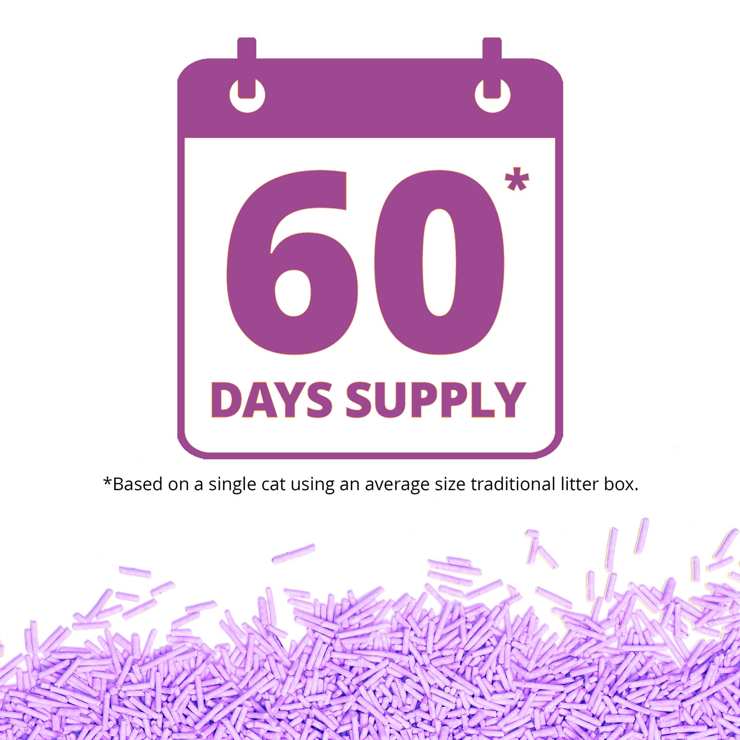 Catit Go Natural Pea Husk Clumping Litter Lavender Cat Litter , 5.6kg