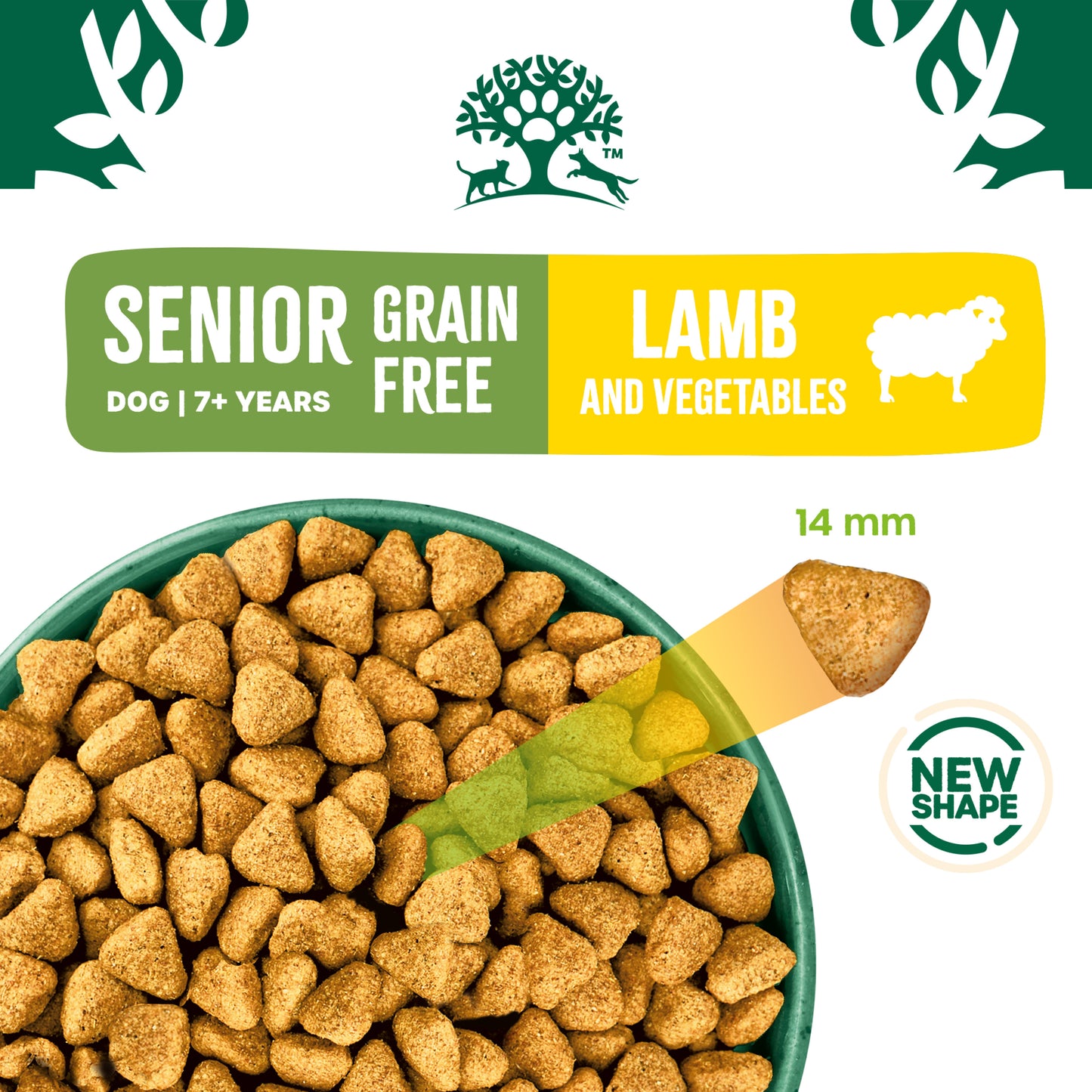 James Wellbeloved Grain Free Senior Dry Dog Food Lamb & Veg - 10kg