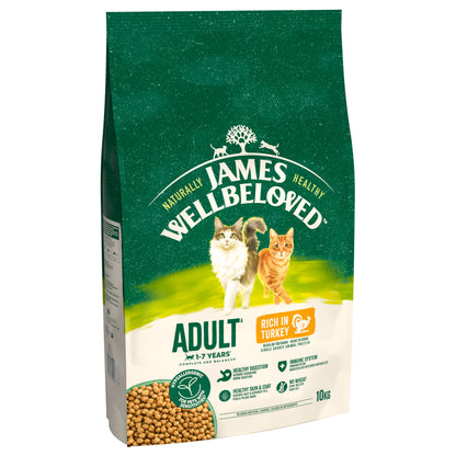 James Wellbeloved Adult Dry Cat Food Turkey - 10kg