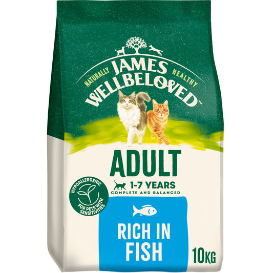 James Wellbeloved Adult Dry Cat Food Fish - 10kg