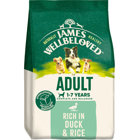 James Wellbeloved Adult Dry Dog Food Duck & Rice - 15kg