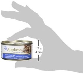 Applaws 100% Natural Wet Cat Food, Tuna with Crab, 70g (Pack of 24)