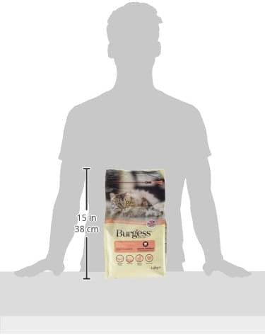 Burgess Adult Cat Food Rich in Scottish Salmon 1.5kg or 1.5kg pack of 4. 10 kg