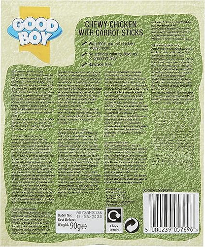 Good Boy Chewy Chicken & Carrot Sticks - ( 90g x 10 )