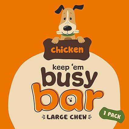 Good Boy Keep Um Busy Bar Large Chew Chicken, lge x 12