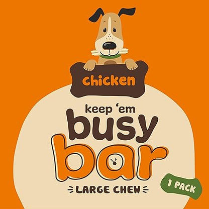 Good Boy Keep Um Busy Bar Large Chew Chicken, lge x 12