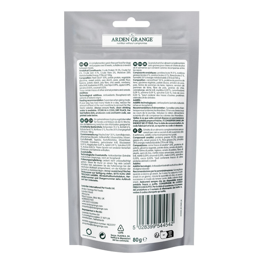 Arden Grange Training Treat Grain Free Duck ( 80g x 10 )