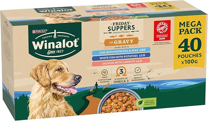 WINALOT Friday Suppers in Gravy - 40pk, 100g