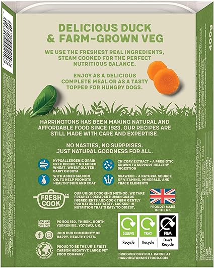Harringtons Adult Dog Duck ( 400g x 8 )