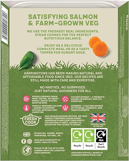 Harringtons Adult Dog Salmon Grain Free - (400g x 8)