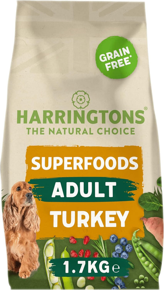 Harringtons Adult Dog Grain Free Superfoods Turkey - 1.7kg
