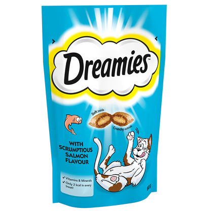 Dreamies Cat Treats with Salmon (60g x 8)