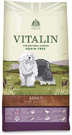 Vitalin The Natural Choice Complete Dry Grain Free Adult Dog Food Duck and Potato