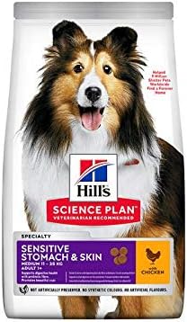 Hills Science Adult 1+ Sensitive Stomach And Skin Medium With Chicken Dry Dog Food 2.5kg