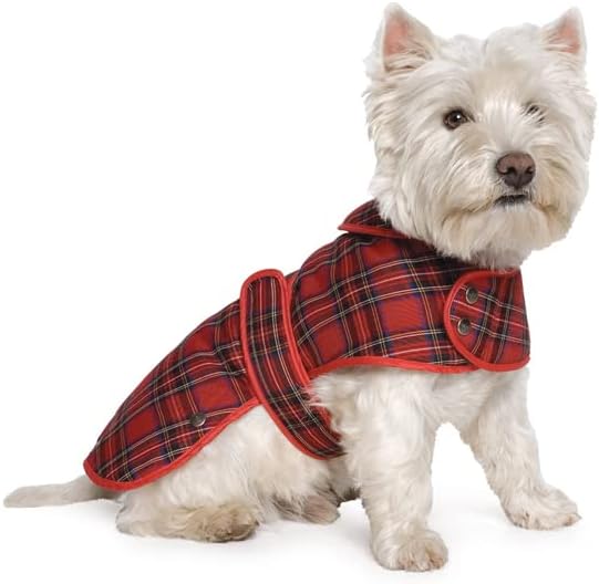 Ancol Muddy Paws Highland Tartan Dog Coat large. Length 50cm