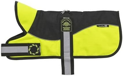 aniMate Reflective Black/Hi-Viz Padded Harness Coat ( 8" - 26" )