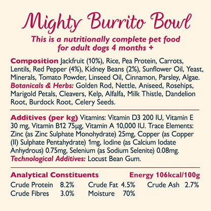 Lily's Kitchen Dog Burrito Bowl ( 400g x 6 )