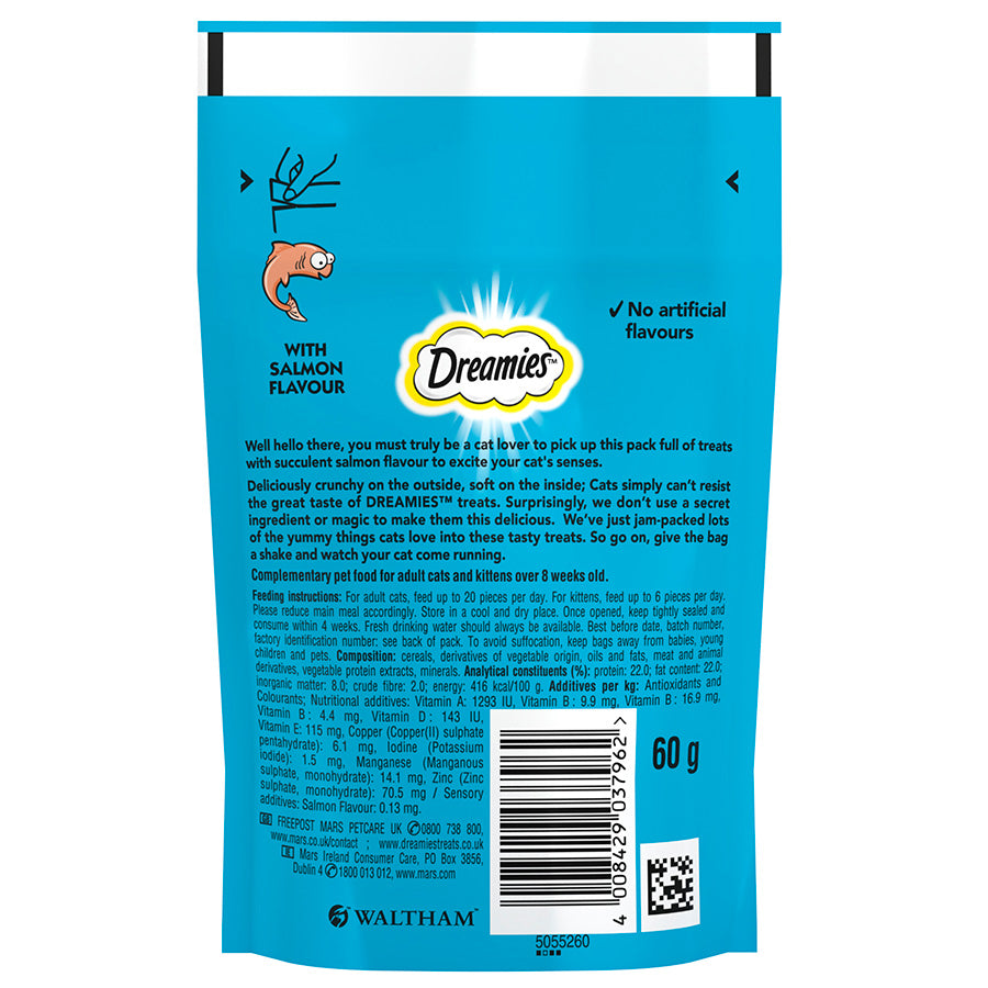 Dreamies Cat Treats with Salmon (60g x 8)