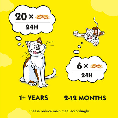 Dreamies Cat Treats with Chicken (60g x 8)