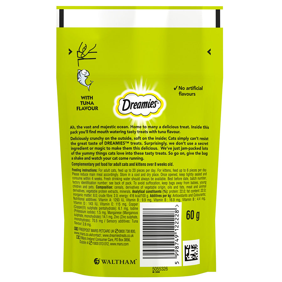 Dreamies Cat Treats with Tuna (60g x 8)