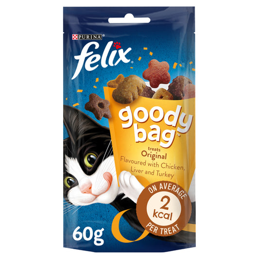 Felix Goody Bag Original Mix with Chicken, Liver & Turkey ( 60g × 8 )