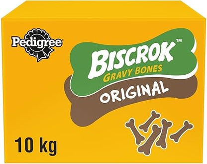 Pedigree Biscrok Gravy Bones Biscuits Dog Treats - 10kg