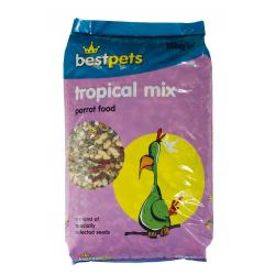 Bestpets Tropical Mix Parrot Food 15kg – Premium Seed Blend for Parrots & Large Parakeets, Daily Nutrition with Natural Ingredients for Healthy Energy & Feather Condition