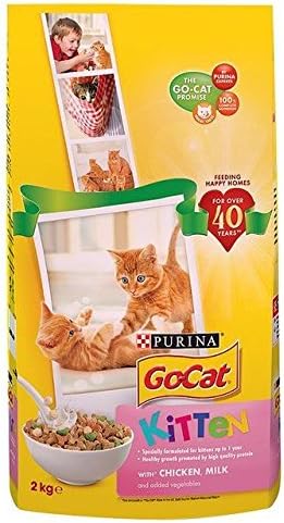 Go-Cat Complete Kitten up to 1 Year with Chicken, Carrots & Milk Nuggets 2kg