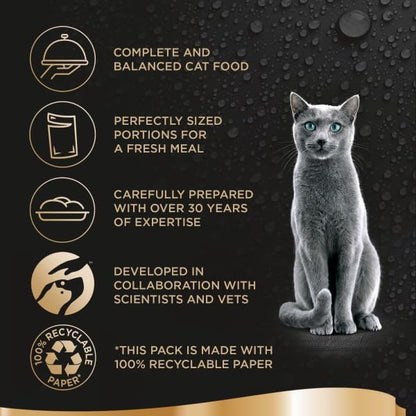 Sheba Fresh & Fine Wet Cat Food Pouches Chicken & Turkey in Gravy ( 6x50g )x8 Packs