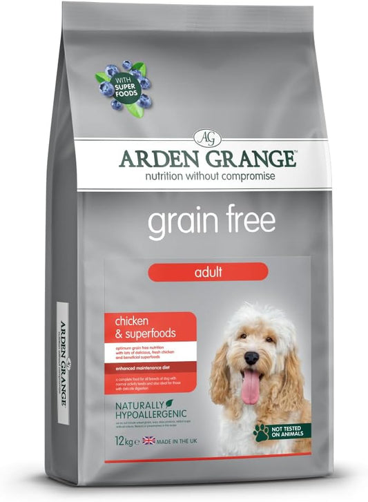 Arden Grange Grain free adult chicken & superfoods 12,2kg