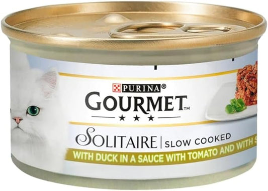 Gourmet Solitaire Slow Cooked with Duck & Garden Veg Sauce - ( 85g x 12 )
