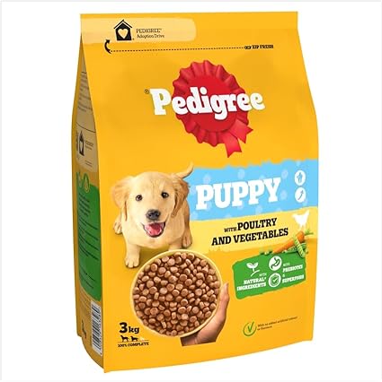 PEDIGREE COMPLETE Junior/Puppy Dry Dog Food Poultry and Vegetables 3kg