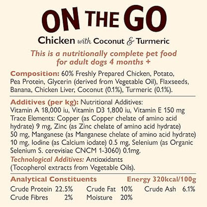 Lily's Kitchen Dog On The Go Chicken Mealtime Bars ( 40g x 12 )