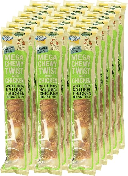 Good Boy Pawsley Mega Chewy Twist Chicken - (70g x 18)