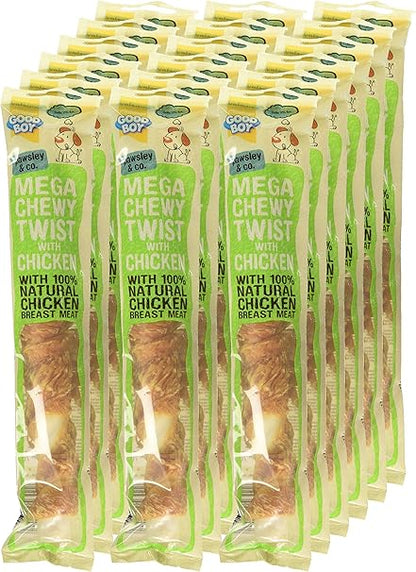 Good Boy Pawsley Mega Chewy Twist Chicken - (70g x 18)